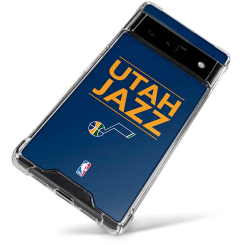 NBA Utah Jazz Standard - Black Google Pixel 6 Clear Case